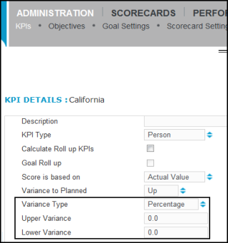 KPI Details - Scoring threshold configuration